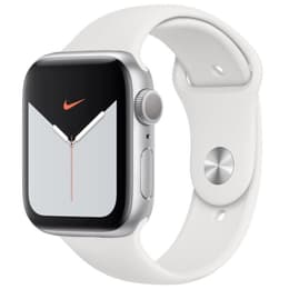 Apple Watch (Series 5) 2019 GPS + Cellular 40 - Aluminium Silver - Sport band White
