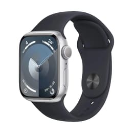 Apple Watch Series 9 (2023) GPS 45 mm - Aluminium Silver - Black