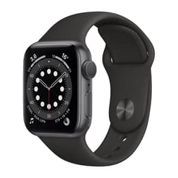 Apple Watch (Series 6) 2020 GPS + Cellular 44 - Aluminium Space Gray - Sport band Black