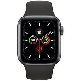 Apple Watch (Series 5) 2019 GPS + Cellular 44 - Titanium Black - Sport loop Black