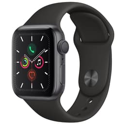 Apple Watch (Series 5) 2019 GPS + Cellular 44 - Titanium Black - Sport loop Black
