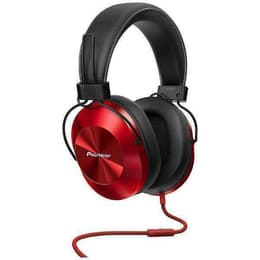 Pioneer SE-MS5T noise-Cancelling wired Headphones with microphone - Red/Black