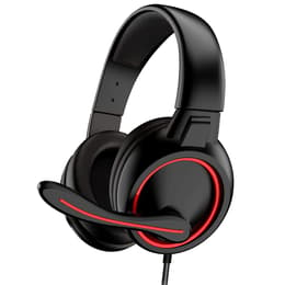 Advance GTA 210 gaming wired Headphones with microphone - Black/Red