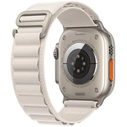 Apple Watch Ultra (2022) GPS + Cellular 49 mm - Titanium Natural Titanium - Alpine loop White