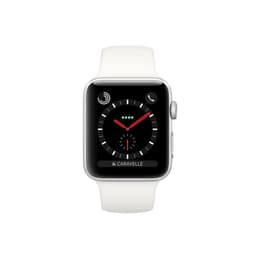 Apple Watch (Series 3) 2017 GPS + Cellular 42 - Aluminium Silver - Sport loop White