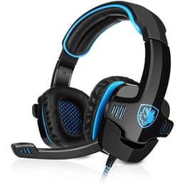 Sades SA-901 gaming wired Headphones with microphone - Black/Blue