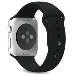 Apple Watch (Series SE) 2020 GPS + Cellular 44 - Aluminium Silver - Sport band Black