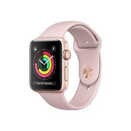 Apple Watch (Series 3) 2017 GPS 38 - Aluminium Gold - Sport loop Pink