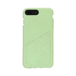 Case iPhone 6 Plus/6S Plus/7 Plus/8 Plus - Natural material - Mint