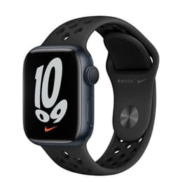 Apple Watch (Series 7) 2021 GPS 41 - Aluminium Black - Nike Sport band Anthracite/Black