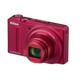 Compact Coolpix S9100 - Red + Nikon Nikkor 18x Wide Optical Zoom 25-450mm f/3.5-5.9 ED VR f/3.5-5.9