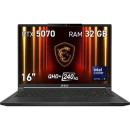 MSI Stealth 16 AI A2HWGG-047ES OLED 16"-inch - Core Ultra 9 285H - 32GB - SSD 1 TBGB NVIDIA GeForce RTX 5070 QWERTY - Spanish