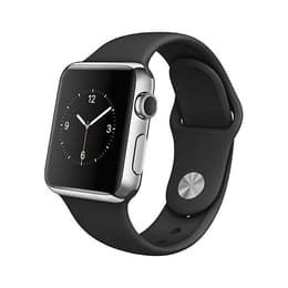 Apple Watch (Series 1) 42 - Stainless steel Black - Sport loop Black