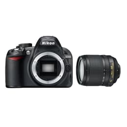 Reflex D3100 - Black + Nikon AF-S DX Nikkor 18-55mm f/3.5-5.6G ED VR f/3.5-5.6