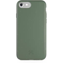 Case iPhone SE - Natural material - Green