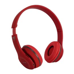 Festisound HWJ40 noise-Cancelling wireless Headphones with microphone - Red