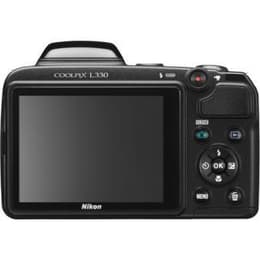 Compact Coolpix L330 - Black + Nikon Nikkor 26X Wide Optical Zoom ED VR 4-104 mm f/3.1-5.9 f/3.1-5.9