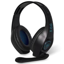 S.O.G Elite H5 noise-Cancelling gaming wired Headphones with microphone - Black/Blue