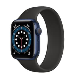 Apple Watch (Series 6) 2020 GPS + Cellular 44 - Aluminium Blue - Sport band Black