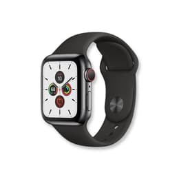Apple Watch Series SE 2 (2022) GPS 44 mm - Aluminium Silver - Sport band Black