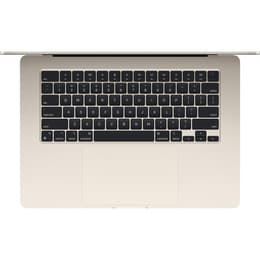 MacBook Air 15-inch (2024) - Apple M3 8-core and 10-core GPU - 16GB RAM - SSD 1000GB - Standard display - QWERTY - English