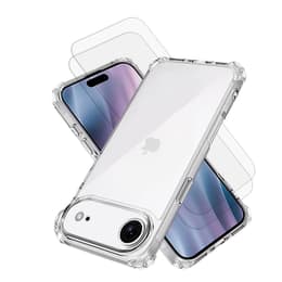 Case iPhone Air and 2 protective screens - TPU - Transparent