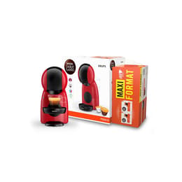 Espresso coffee machine combined Nespresso compatible Krups Piccolo XS YY5129FD L - Red