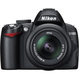 Reflex D3000 - Black + Nikon AF-S DX Nikkor 18-55mm f/3.5-5.6G VR + Nikon AF-S DX Nikkor 55-200mm f/4-5.6G IF-ED VR f/3.5-5.6 + f/4-5.6