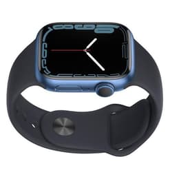 Apple Watch Series 7 (2021) GPS + Cellular 41 mm - Aluminium Blue - Sport band Black