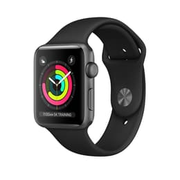 Apple Watch (Series 3) 2017 GPS 42 - Aluminium Space Gray - Sport loop Black