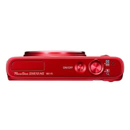 Compact PowerShot SX610 HS - Red + Canon Zoom Lens 18X IS 25-450mm f/3.8-6.9 f/3.8-6.9