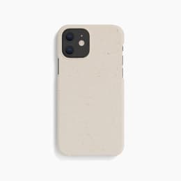 Case iPhone 12 Mini - Natural material - White