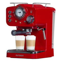 Espresso machine Compatible Paper pods (E.S.E) Oursson EM1500/RD 1.5L - Red