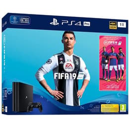 PlayStation 4 1000GB - Black + FIFA 19