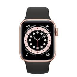 Apple Watch Series 5 (2019) GPS + Cellular 40 mm - Stainless steel Gold - Sport band Black