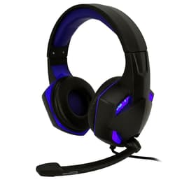 Amstrad BASIC AMS H555 gaming wired Headphones with microphone - Black/Blue