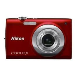 Compact Coolpix S2500 - Red + Nikon Nikkor 4X Wide Optical Zoom f/3.2-5.9