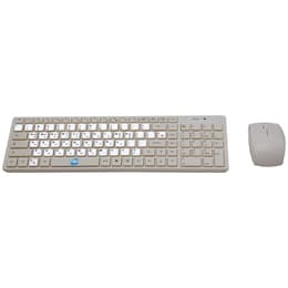 Simpletek Keyboard QWERTY Korean Wireless Wireless Kit with Korean KR Stickers