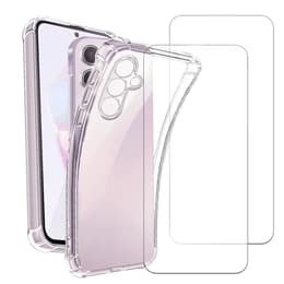 Case Galaxy A05s and 2 protective screens - TPU - Transparent
