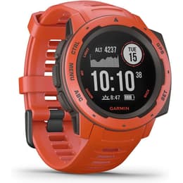 Smart Watch Garmin HR GPS Instinct Solar : Tactical Edition - Red