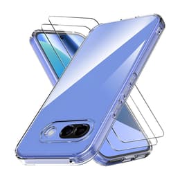 Case Pixel 10A and 2 protective screens - Silicone - Transparent