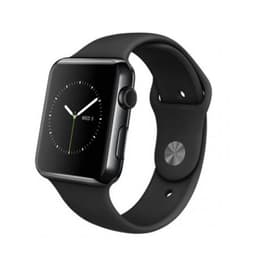 Apple Watch (Series 2) 2016 GPS 38 - Stainless steel Black - Sport loop Black