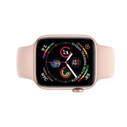 Apple Watch (Series 4) 2018 GPS + Cellular 40 - Stainless steel Gold - Sport loop Pink