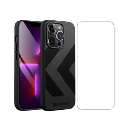 Back Market Case iPhone 13 Pro Max and protective screen - Recycled plastic - Black (Chevron)