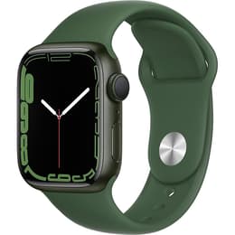 Apple Watch (Series 7) 2021 GPS 41 - Aluminium Space Gray - Sport band Green