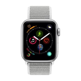 Apple Watch (Series 4) 2018 GPS 40 - Aluminium Silver - Woven nylon Silver