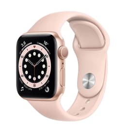 Apple Watch (Series 6) 2020 GPS 44 - Aluminium Gold - Sport loop Pink sand