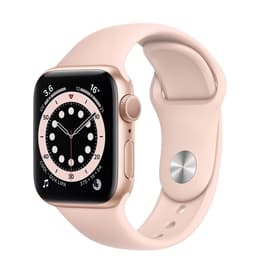 Apple Watch Series 6 (2020) GPS 44 mm - Aluminium Gold - Sport band Pink