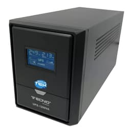 Tecno UPS TC-1200VA 500W, 3 Schuko/EU/ITA Exits, LCD display Cable