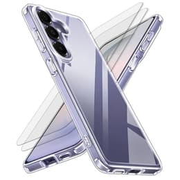 Case Galaxy S26 and 2 protective screens - TPU - Transparent